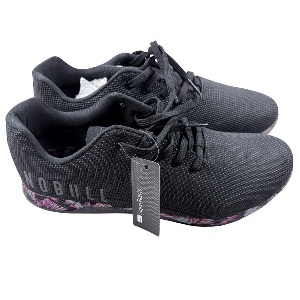 NOBULL SuperFabric Trainers Black Pink Tropical Men 16 Training Shoe